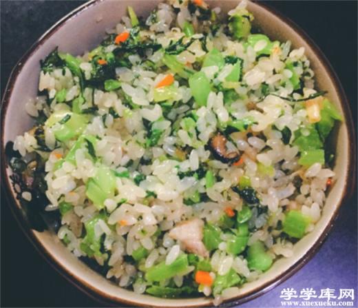 芥菜飯做法簡單 百吃不厭