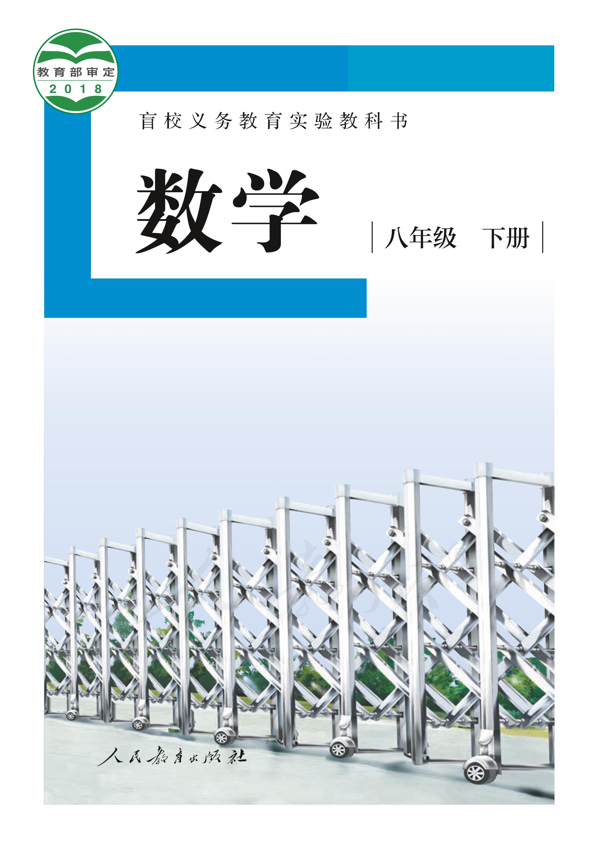 盲校義務教育實驗教科書數學八年級下冊電子課本（供低視力生使用）PDF高清下載
